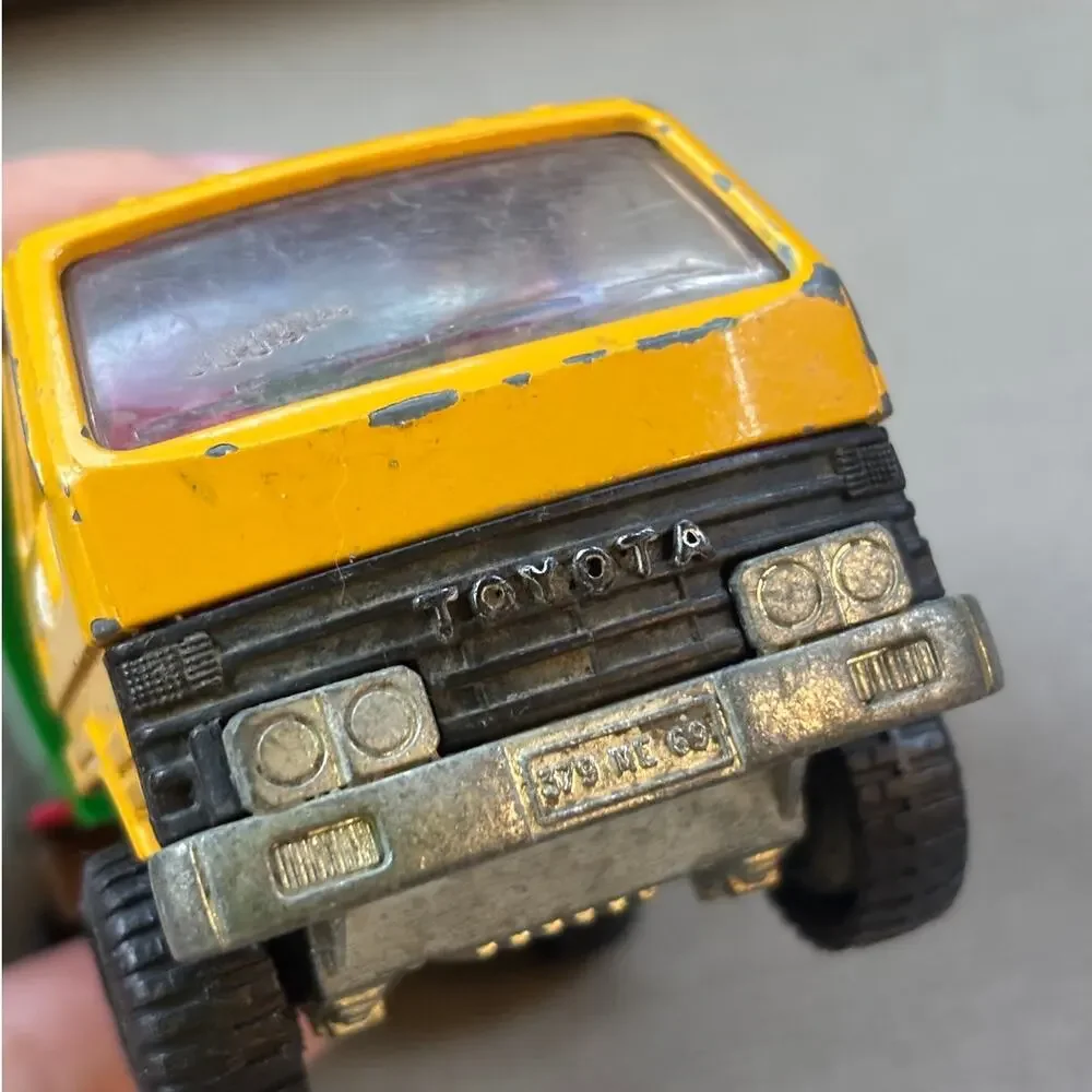 Vintage Majorette Toyota Clean Company Garbage Truck 1:55 Diecast France AS IS